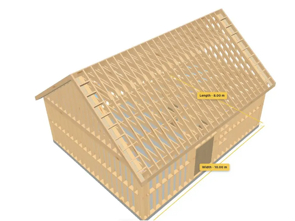 FrameVerk house model with 8 m and 10 m dimensions